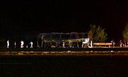 Ankara’da Yolcu Otobüsü Seyir Halindeyken Yandı