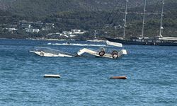 Bodrum Torba Koyu’nda 10 Metrelik Tekne Battı