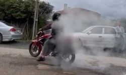 Motosikletiyle “Teker Yakan” Sürücüye 6 Bin 498 Lira Ceza