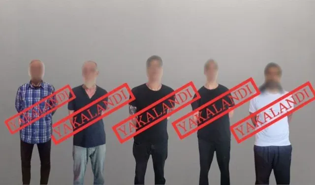 Kırmızı bültenle aranan 5 kişi yakalandı