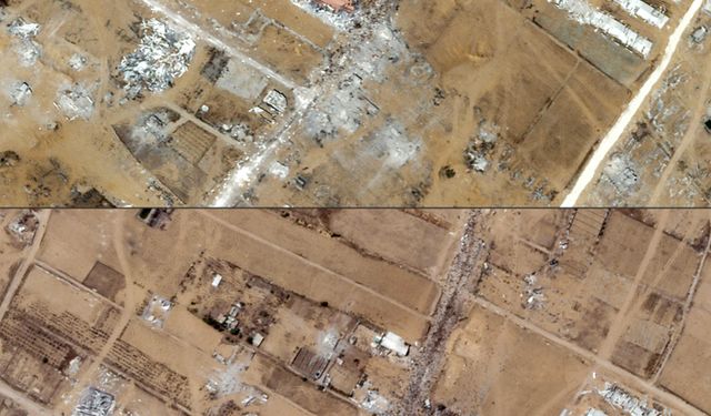 Gazze’deki Kıtlık Uydu Fotoğraflarında