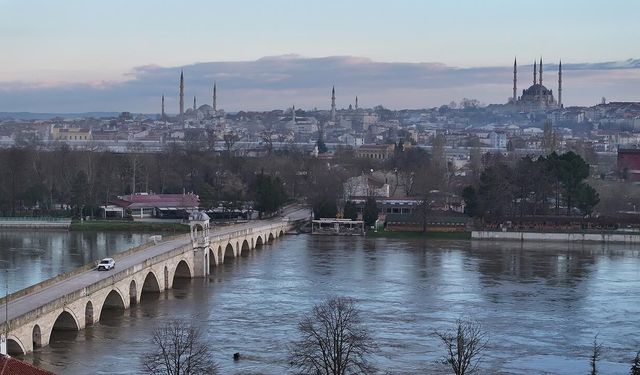 Edirne’de Tunca ve Meriç’te Su Seviyesi Geriledi