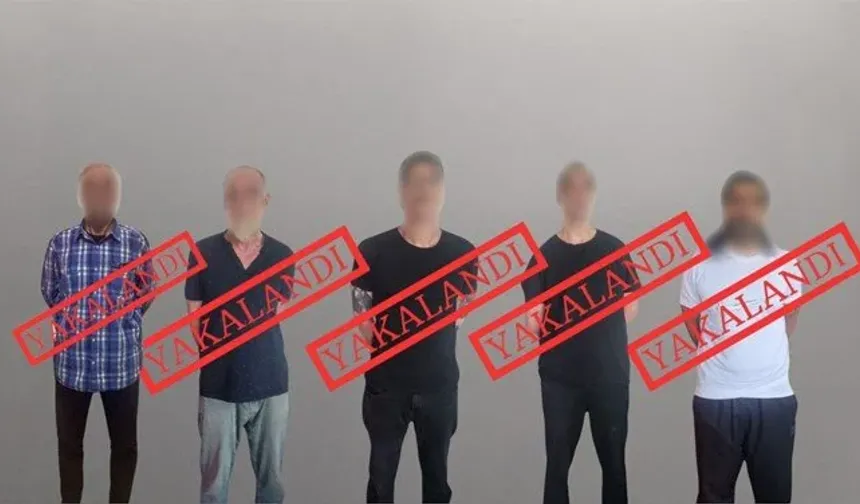 Kırmızı bültenle aranan 5 kişi yakalandı