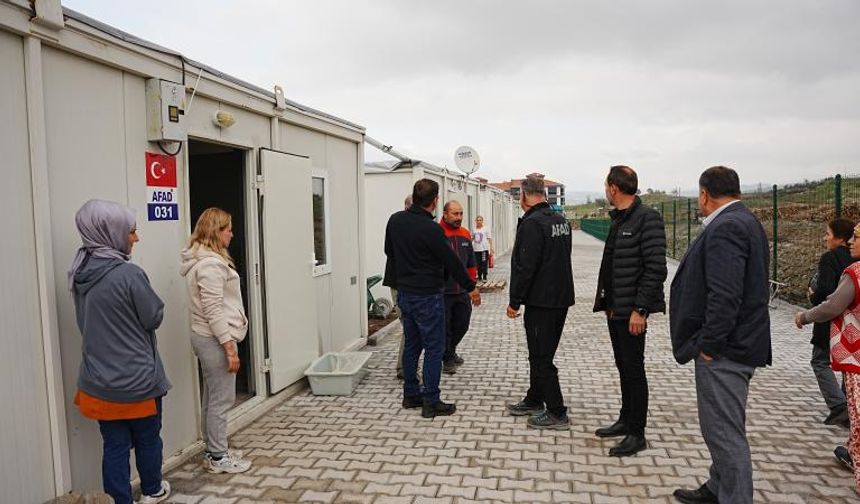 Balıkesir’de Depremzedeler İçin Kurulan 40 Konteyner Kullanıma Açıldı