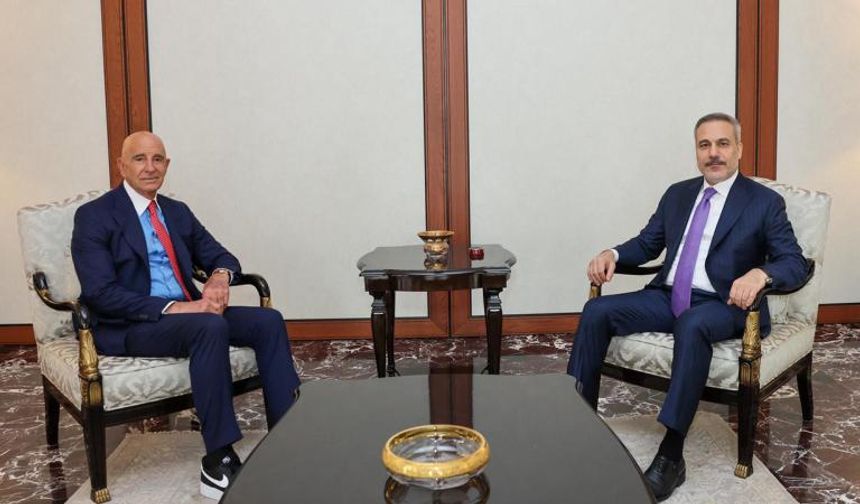 Bakan Fidan, ABD’nin Ankara Büyükelçisi Tom Barrack’ı Kabul Etti