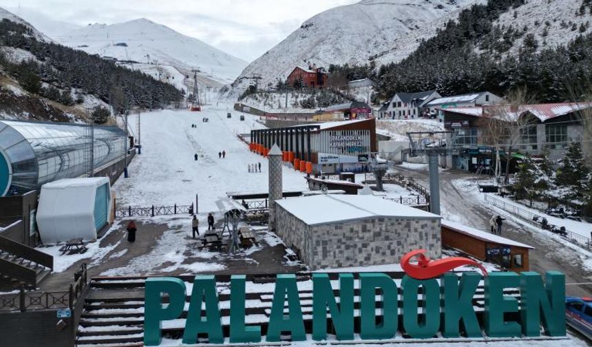 Palandöken'de sezon erken başlıyor: Kar depolama ve suni karlama ile pistler hazır